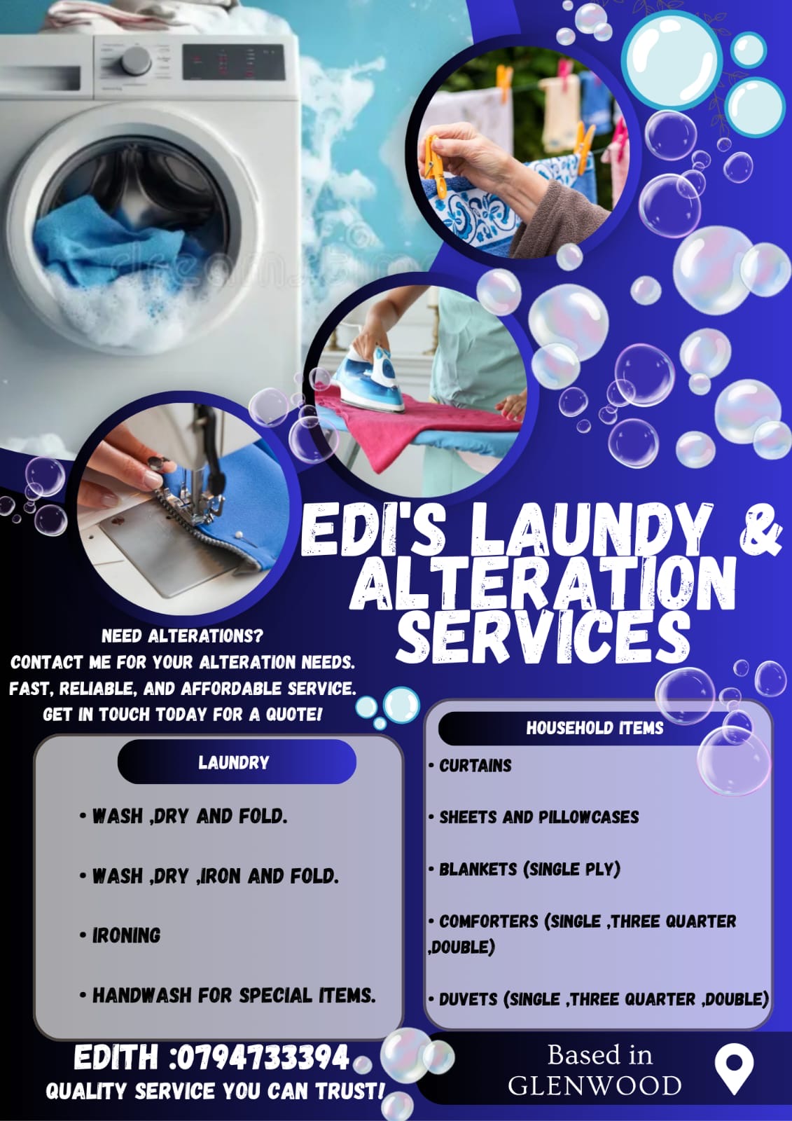 Alterations and laundry services, photo 1 of 1