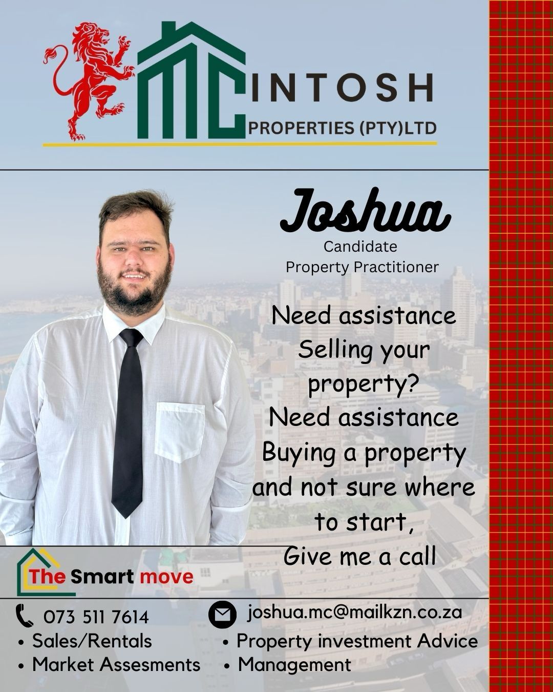Joshua van den Berg - McIntosh Properties, photo 1 of 1